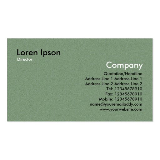 Green Stone Business Card Templates