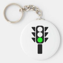 Green Stoplight Keychains