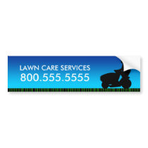 green streak lawn care services bumper sticker