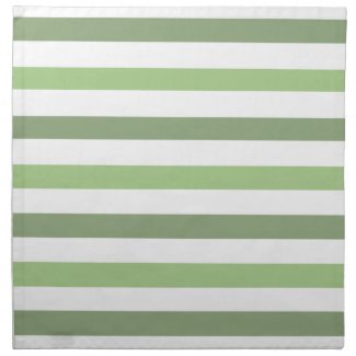 Green Stripe Napkins