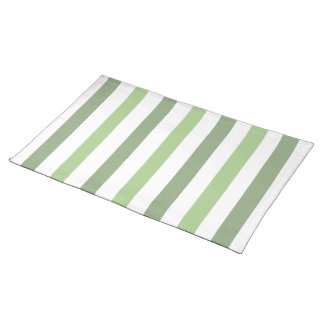 Green Stripe Placemats