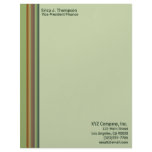 green striped business letterhead design