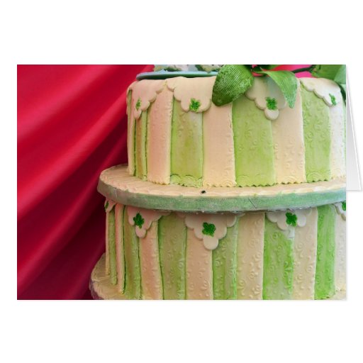 Green striped card