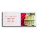 Green striped envelope