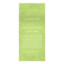 Green Striped Rack Card Swirl Label rack cards by samack Green Striped Rack Card Swirl Label rack cards