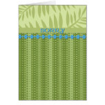 Green Stripes and Foliage Sorry Cards