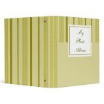 Green Stripes Avery Binder