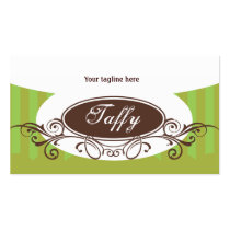 Green Stripes Business Card business cards