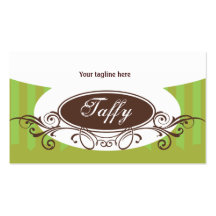 Green Stripes Business Card