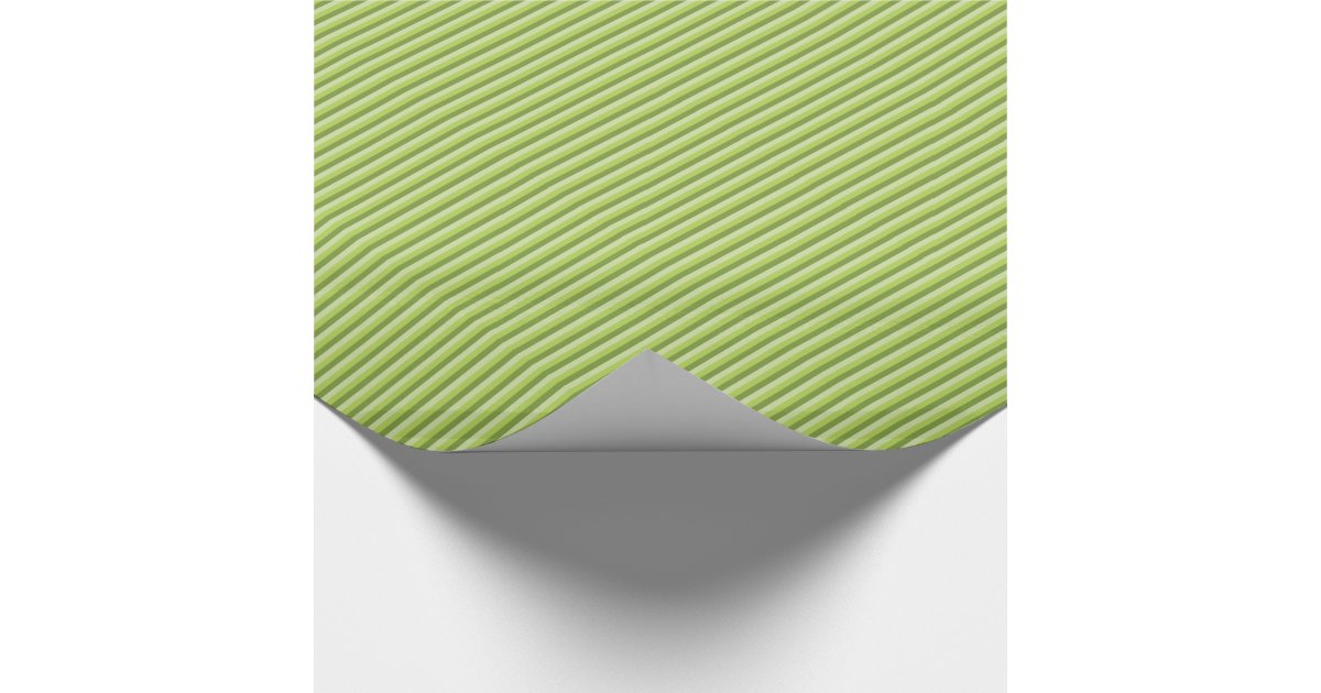 Green Stripes Pattern Wrapping Paper | Zazzle