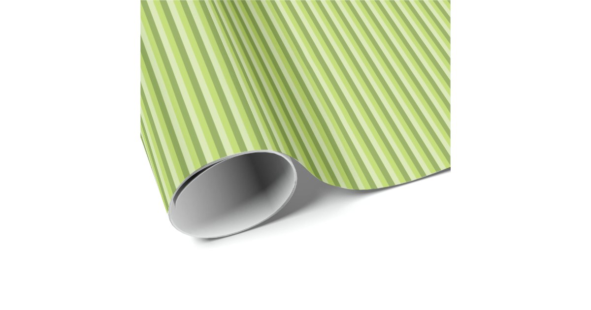 Green Stripes Pattern Wrapping Paper | Zazzle