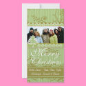 Green Stripes Pine Swirl Holiday Family Pictures photo cards by samack Green Stripes Pine Swirl Holiday Family Pictures photo cards