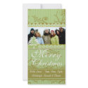 Green Stripes Pine Swirl Holiday Family Pictures photo cards by samack Green Stripes Pine Swirl Holiday Family Pictures photo cards