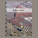 green stripes notebooks