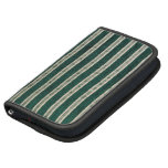 Green stripes upholstery fabric organizers