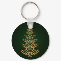 Green Stylish Christmas Tree Key Chain keychains