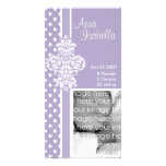 Green Stylish Damask Photo Card
