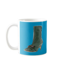 Green Suede Boot mugs