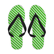 Green summer Flip Flops