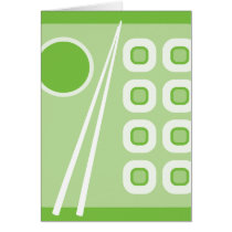 green sushi cards