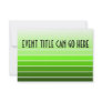 green swatch custom invitations