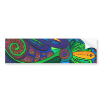 Green Swirl Bumper Sticker bumper stickers