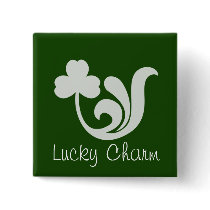 Green Swirl clover - Customized buttons by myhome71 Green Swirl clover - Customized buttons