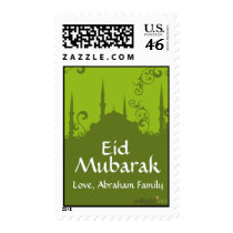 Green Swirl Mosque Stamps stamps