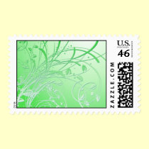 Green Swirl stamps
