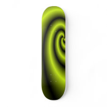 Green swirl skateboard