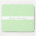 Green Swirls Mousepad