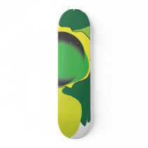 Green Swirly Skateboard