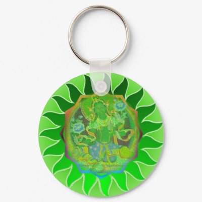 Green Tara Keychain by armaiti