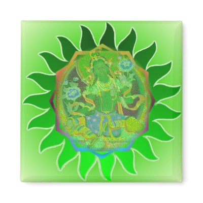 Green Tara Magnet by armaiti