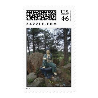 Green Tara Statue Postage Stamp stamp