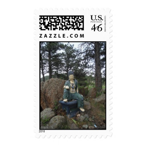 Green Tara Statue Postage Stamp stamp