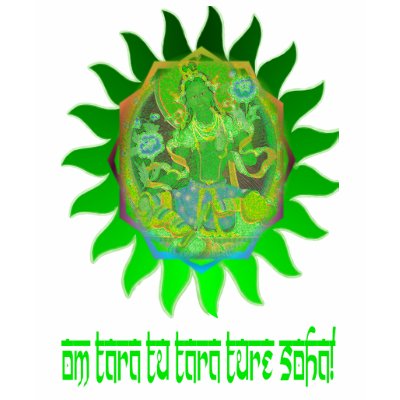 Green Tara Yoga Top T Shirt by armaiti