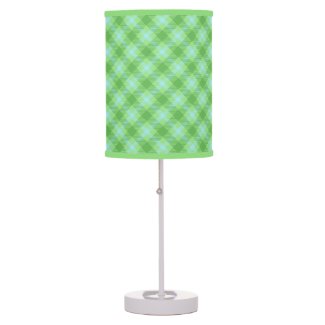 Green Tartan Lamp