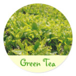 Green Tea Round Stickers
