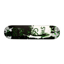 GREEN TEAM GO STAND UP GUY SKATE BOARD DECK