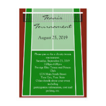 Green Tennis Court Design Postcard