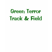 Green Terror Track & Field t-shirts
