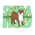 Green Text Shiba Inu Ladies t-shirts by MenagerieMayhem Green Text Shiba Inu Ladies t-shirts