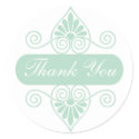 Green Thank You Stickers sticker