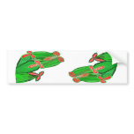 Green Theme Water Colors - CACTUS Cacti Bumper Stickers