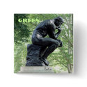Green Thinker Button