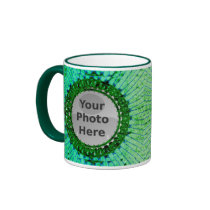 Green Tiedye Photo Mugs