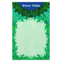 Green TieDye Stationery