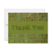 Green Tile Thank You invitations by DonnaGrayson Green Tile Thank You invitations