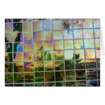 green tiles greeting cards